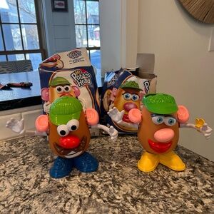 Mr. Potato Head Figures w Boxes Hasbro Classic Toy Lot of 2